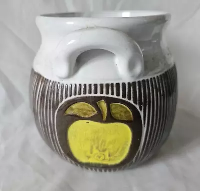 Buy Upsala Ekeby Art Pottery Pot | Vase, Circa Mid Century Modern FUNKY FRUIT DESIGN • 44£