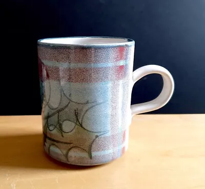 Buy The Tain Pottery Thistle Tartan Mug Hand Painted In Scotland • 14£