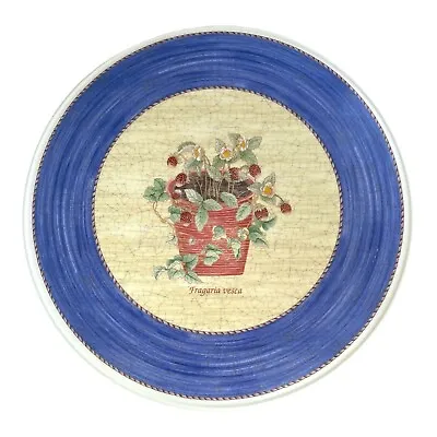 Buy Vintage Wedgwood Sarah’s Garden 1997 Strawberry Blue Tart Plate 11.25” Tag • 47.43£