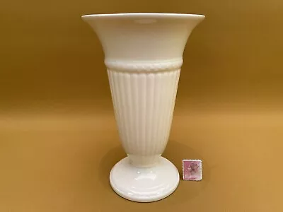 Buy Wedgwood Creamware Fluted Trumpet Vase 16.5cm • 24.99£