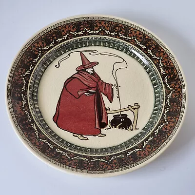 Buy Antique Royal Doulton Series Ware Plate Witch And Cauldron Art Nouveau English • 117£