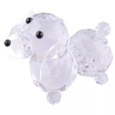 Buy Crystal Glass Dog Animal Figurine Paperweight Wedding Ornaments Gift Xmas An • 12.10£