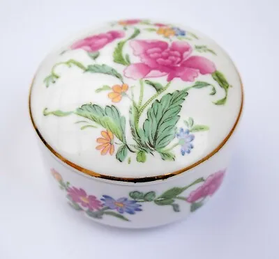 Buy Hammersley Spode Oriental Peonies Flowered Lidded Bone China Box  • 12£