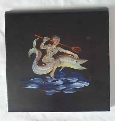 Buy Striking Retro Hand Painted Mermaid Sea Themed Design 6 Inch Tile • 25£