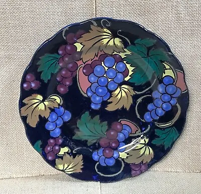 Buy Vintage Royal Stanley Ware C&C Jacobean 8 3/4 Inch Grapes Plate Scalloped Edge • 28.50£