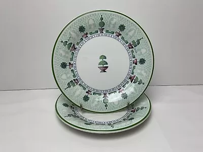 Buy Staffordshire Tableware Topiary 2 X Side Plates Superb Condition 17.70cm • 11.99£