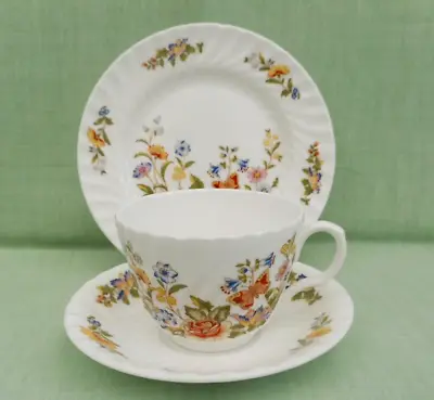 Buy Vintage Aynsley Bone China Cottage Garden Cup, Saucer & Plate Tea Trio - Swirl • 9.99£