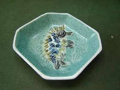Buy Vintage Jo Lester Isle Of Wight Pottery Hedgehog Design Octagonal Pin Dish Tray • 9.99£