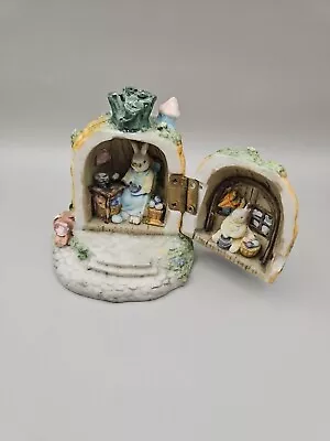 Buy Vintage Limited Edition Hermitage Pottery Carrot Top House Bunny Rabbits • 6£