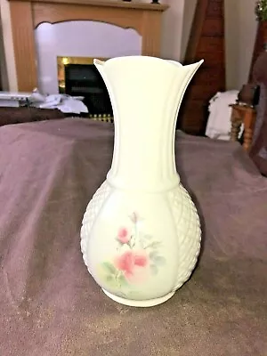 Buy Donegal Irish Parian China Rose Pattern 8 Inches Tall Vase • 7£