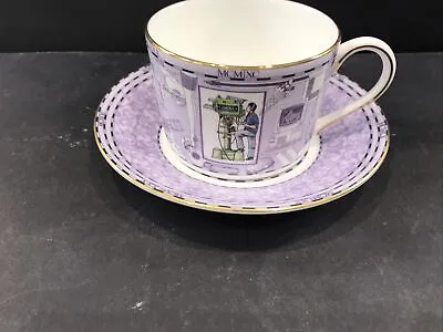 Buy Wedgwood Millennium Bone China Cup And Saucer Made In England 1999 • 5.99£