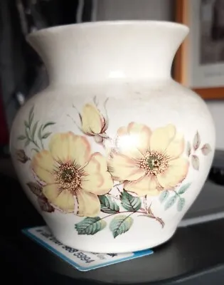 Buy Prinknash Pottery Small Floral Vase - Yellow Flowers • 3.50£