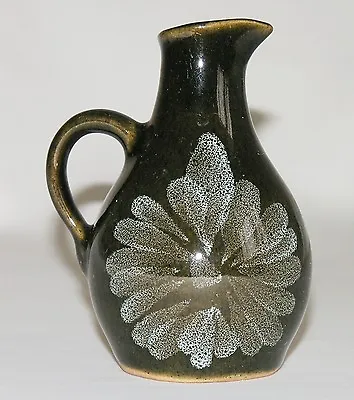 Buy Vtg Lotus Pottery Devon Green Jug Bud Vase 4½in Skipwith Abstract Floral 60s-70s • 6.99£