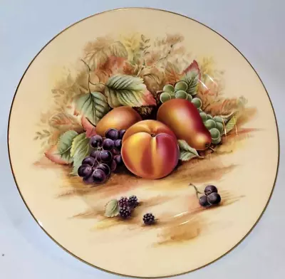 Buy Aynsley Orchard Gold Bone China Dinner Plate Pink Backstamp • 24.95£