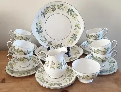 Buy Vintage Ridgway Moselle Fine Bone China Tea Cup And Saucer 22 Pieces • 34.99£