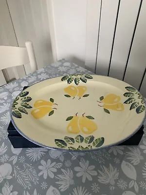 Buy Poole Pottery Dorset Fruit Pear Large Oval Serving Plate • 9.99£