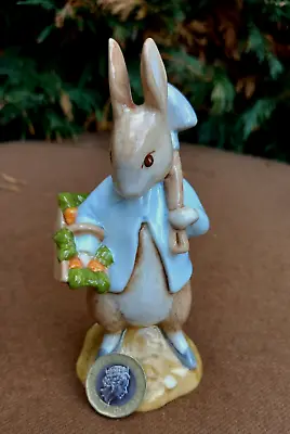 Buy Beswick Beatrix Potter Peter Rabbit Gardening Figure - Very Good Condition • 18£