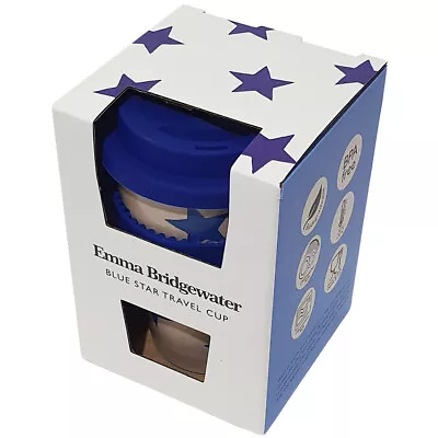 Buy Emma Bridgewater Travel Cup Blue Star Theme Made Form Rice Husk Dishwasher Safe • 14.99£