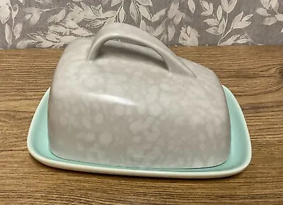 Buy Pottery Poole Twintone - Seagull & Ice Green - Vintage Butter Dish • 20£