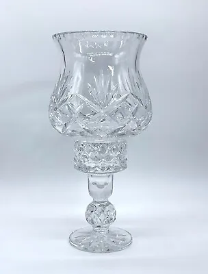 Buy Crystal Hurricane Lamp Candle Holder Heavy Cut Glass • 24.97£