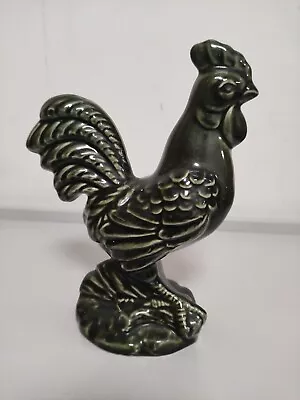Buy Vintage Dartmouth Pottery Cockerel Rooster Dark Green Glaze 8.5  • 15£