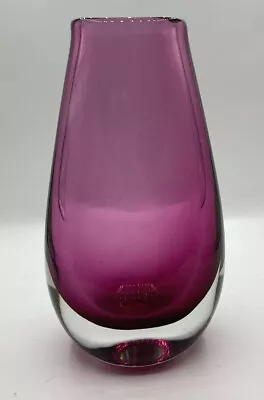 Buy Vintage AW Johansson Glassware Flower Bud Vase Signed Handblown 6” • 64.21£