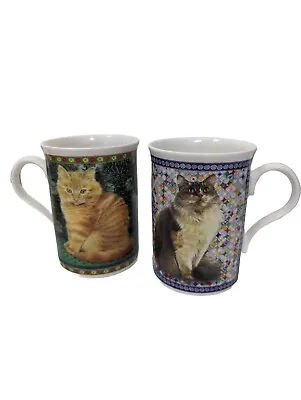 Buy Royal Patrician Cat Fine Bone China Cup Crown Trent England Lesley Anne Lot Of 2 • 18.86£