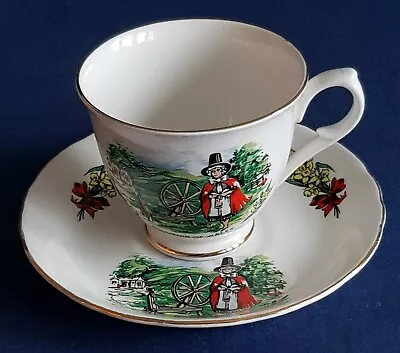 Buy James Kent Old Foley Souvenir Of Wales Cup & Saucer – Traditional Dress • 3£