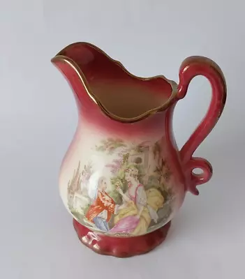 Buy OLD COURT WARE   Lustre Hand-painted  LARGE JUG  16.5cm • 1.99£
