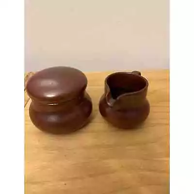 Buy Thomas Brown Pottery Coffee Tea Sugar Creamer Set Germany  Asian Style • 18.97£