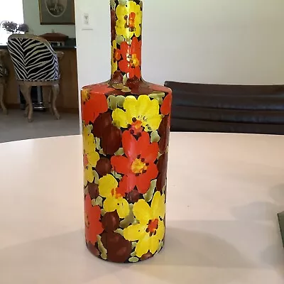 Buy Albino Bagni Raymor Italy Orange Yellow Art Pottery Vase Bottle WOW  • 1,070.42£