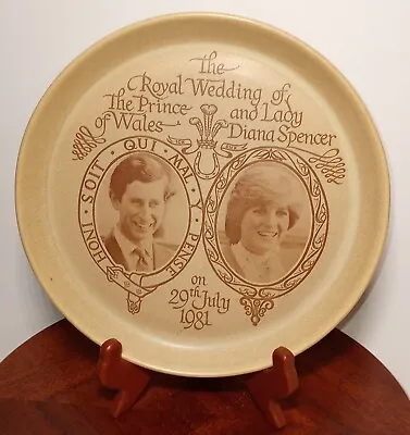 Buy Vintage Charles & Diana Royal Wedding Honiton Pottery , 9  Plate Devon, England • 15.13£