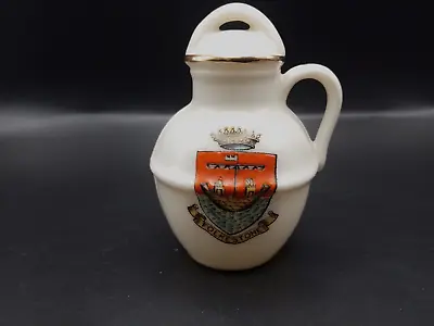 Buy Crested China - FOLKESTONE Crest - Milk Can - Late Foley Shelley. • 5.40£