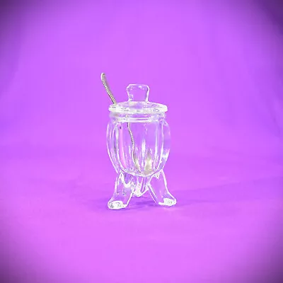 Buy Small Art Deco Three Footed Mustard Pot Probably By Davidson Glass Of Gateshead • 7.50£