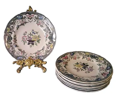 Buy Minton M & Co Linde Pattern Floral Side - Tea Plates Quantity 8 • 20£