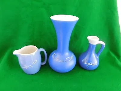 Buy Vintage Devon Pottery In Blue & White Vase & Jugs • 3.99£