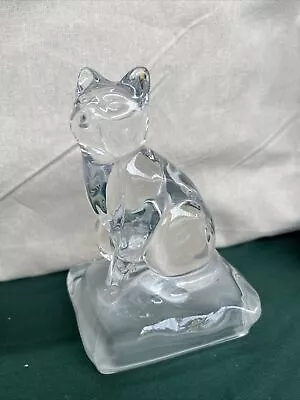 Buy Cristal D’Arques Genuine Lead Crystal Cat Ornament Exc Cond • 7.90£