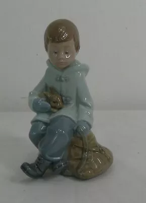 Buy Nao Lladro Boy Holding Rabbit #1037 Figurine- Thames Hospice • 10£