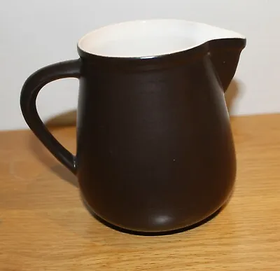Buy Vintage HONITON Brown Pottery Milk Jug - 12.5cm Tall • 15£