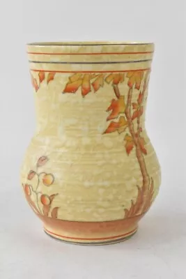 Buy Crown Ducal Vase Spanish Tree Signed By Charlotte Rhead Ceramic Orange Yellow • 29.99£