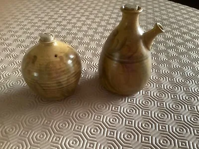Buy Alvingham Pottery. Pru Green. Oil Pourer And Salt Pot • 7.50£