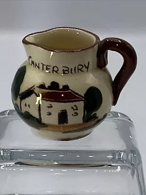 Buy Miniature WATCOMBE Pottery Canterbury Cottage  JUG • 4.95£
