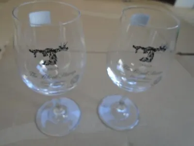 Buy Pair Of Dartington Crystal, Casella, The Black Stump Wine Glasses. With Labels. • 12£