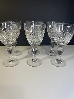 Buy Thomas Webb Crystal “CHELTENHAM” Wine Glass – 13.3cms (5-1/4″) Tall X 6 Set • 45£