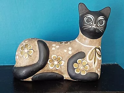 Buy Vintage Mexican Lying Very Cute Cat Stoneware/Pottery Folk Art  • 1.99£