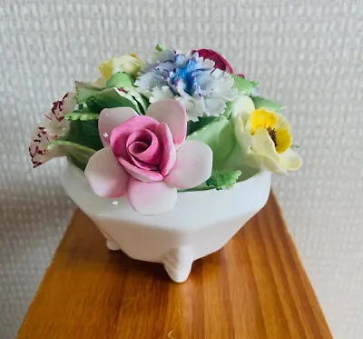 Buy Vintage Royal Doulton Flower Ornaments Porcelain Flower Bowl Floral Bouquet • 25£
