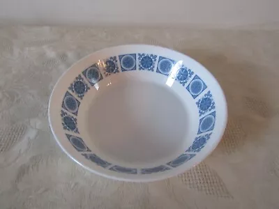 Buy Vintage Retro Royal Tuscan China Charade Blue Design Cereal Bowl 17cm Diameter • 9.99£