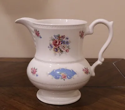Buy Vintage Lord Nelson Pottery England 6 Inch Hand Painted Floral Pitcher #6-77 • 15.17£
