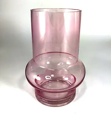 Buy Modern Pink Glass Vintage Art Deco Style Vase Flower Display • 17.66£