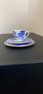 Buy Coalport Miniature Willow Pattern Tea Cup, Saucer & Plate • 14.99£